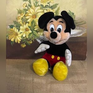 Plush • Vintage Mickey Mouse Plush from the 90’s 
About 12 1/2” tall, sitting